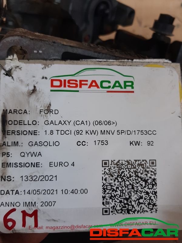 Cambio usato Ford Galaxy 2006, codice 6gr7002tf – foto 11 di 12