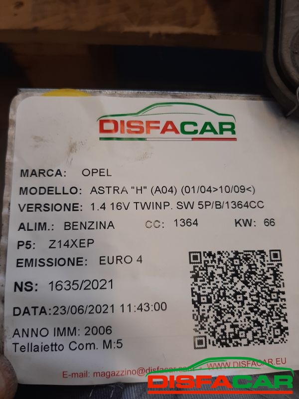 Telaietto anteriore usato Opel Astra H 2004, codice Z14XEP – foto 11 di 11