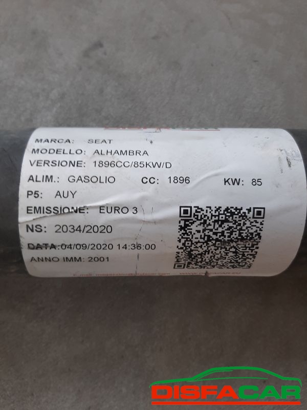 Albero di trasmissione usato Seat Alhambra 2001 – foto 11 di 11