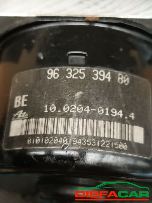 Centralina ABS usata Peugeot 206 1998, codice 10.0204-0194.4 – foto 3 di 9