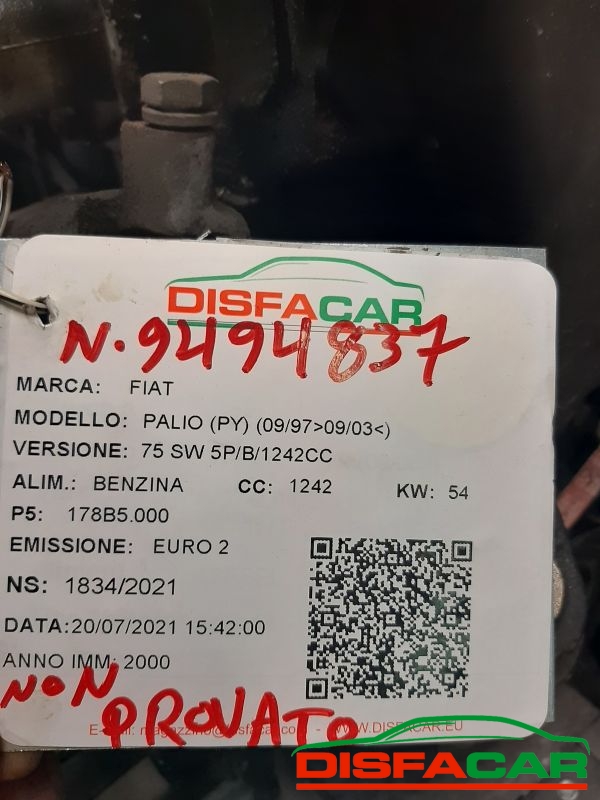 Motore usato Fiat Palio 1997, codice 178B5.000 – foto 7 di 8