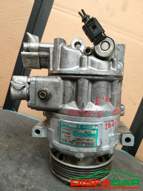 Compressore clima usato Volkswagen Golf 5A SERIE, 6A SERIE, 7A SERIE, JETTA, SHARAN, TIGUAN, TOURAN, A1… – foto 4 di 10