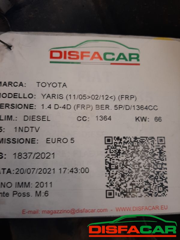 Assale posteriore usato Toyota Yaris FRP 2005, codice 1NDTV – foto 9 di 9