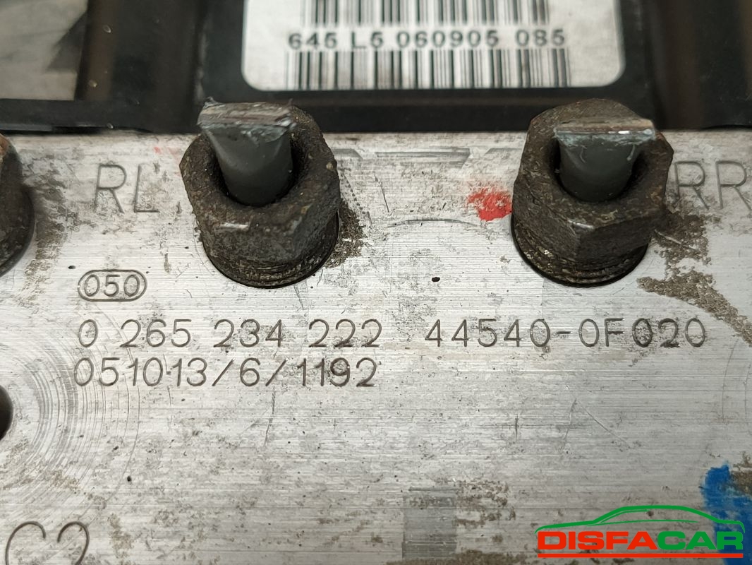 Centralina ABS usata Toyota Corolla Verso 2004, codice 0265234222 – foto 3 di 9