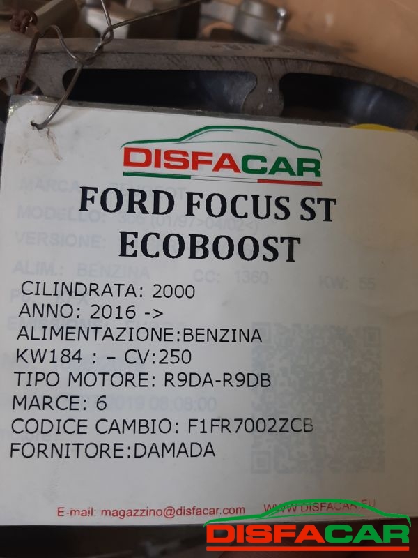 Cambio usato Ford Focus ST ECOBOOST 2016, codice f1fr7002zcb – foto 11 di 12