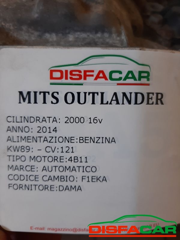Cambio usato Mitsubishi Outlander AUTOMATICO 2014, codice f1eka – foto 8 di 9
