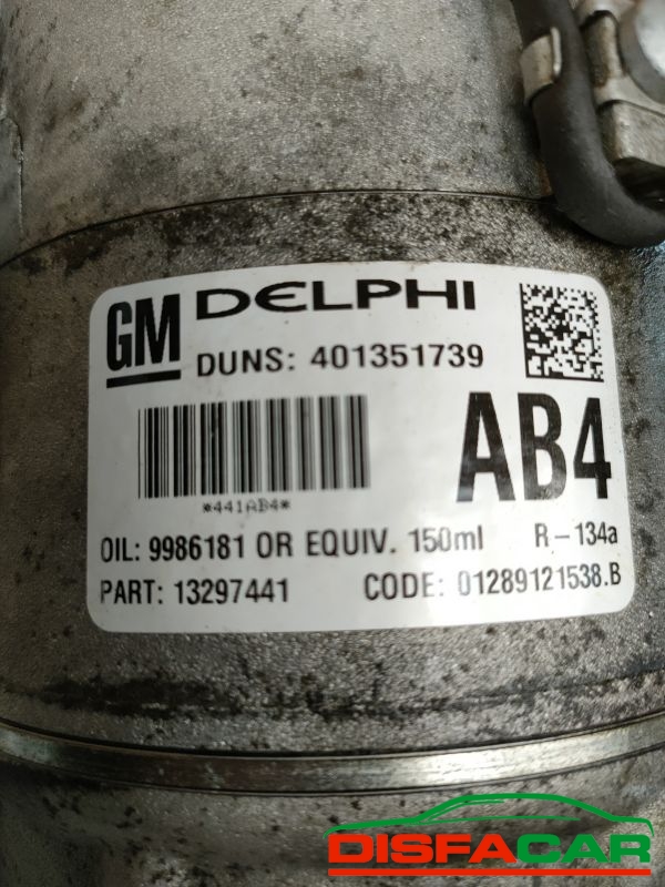 Compressore clima usato Opel Zafira B 2A SERIE 2005, codice 13297441 – foto 3 di 10