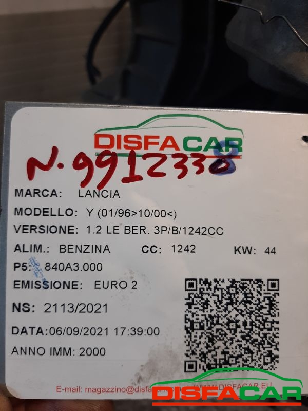 Motore usato Lancia Y 1996, codice 840A3.000 – foto 7 di 8