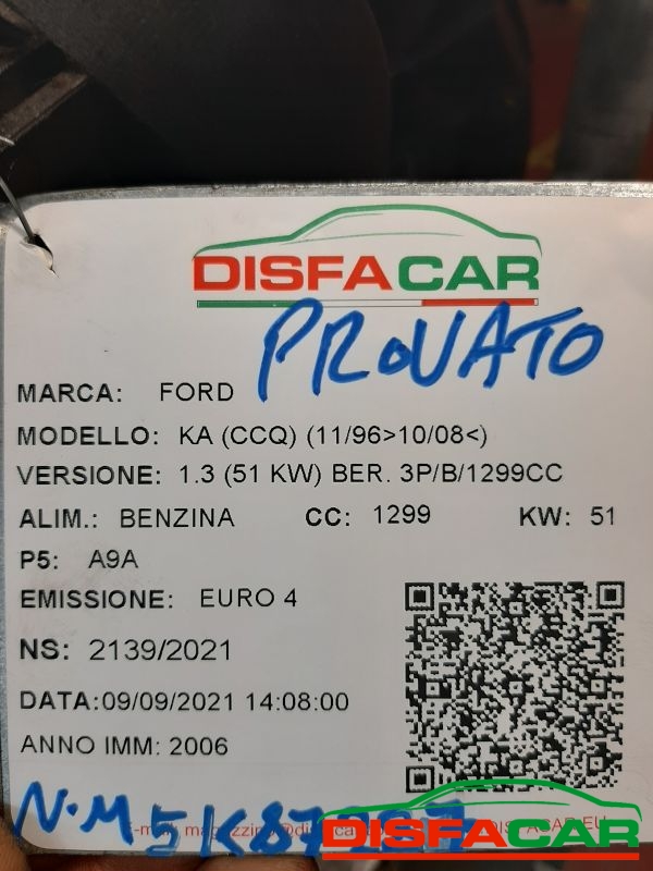 Motore usato Ford Ka 1996, codice A9A – foto 7 di 8