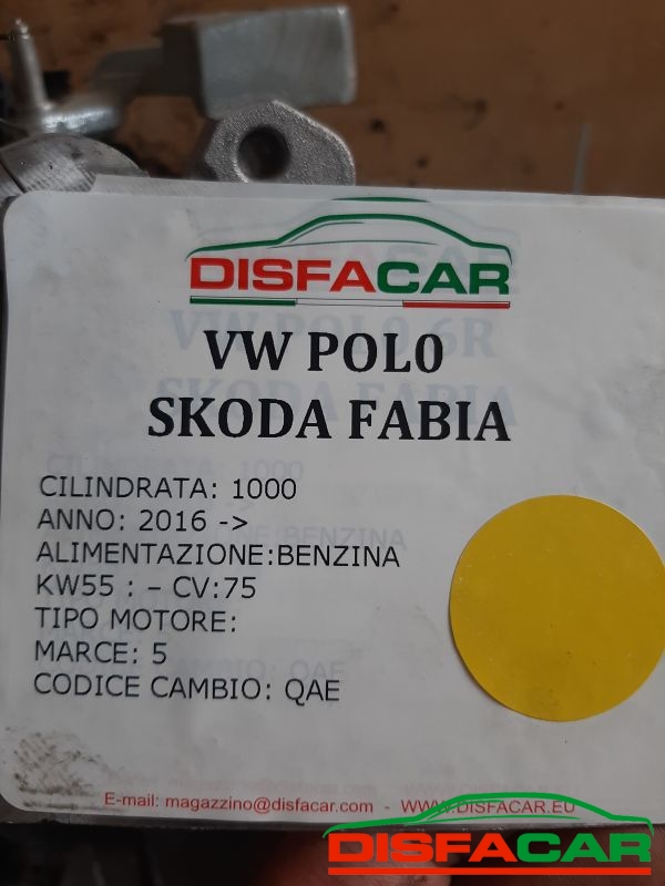 Cambio usato Volkswagen Polo 6R SKODA FABIA(CON SENSORE) 2016, codice qae – foto 11 di 12