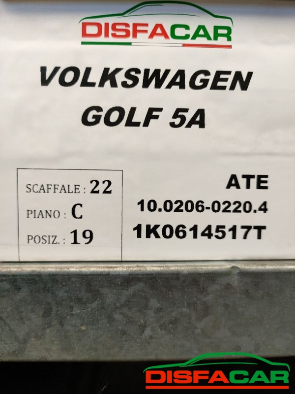 Centralina abs Volkswagen Golf 2003 – pezzo 1