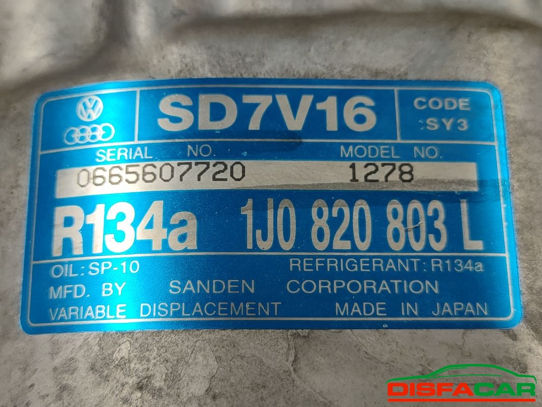 Compressore clima usato Volkswagen Golf 4A SERIE - 1998, codice 1278 – foto 3 di 10