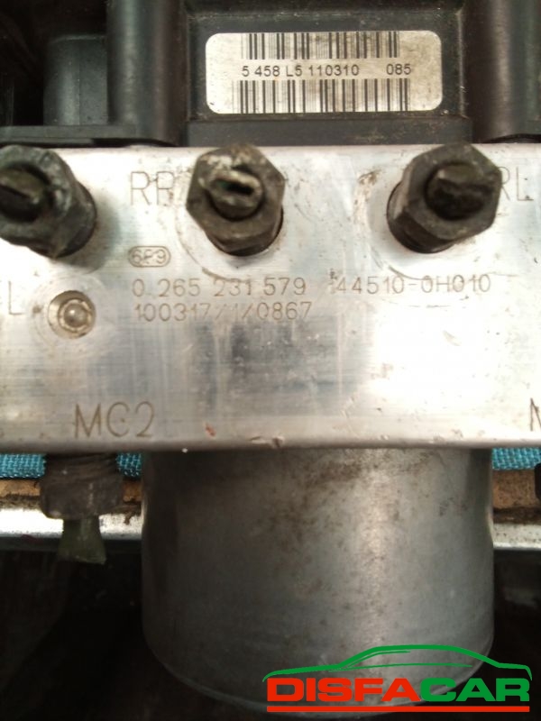 Centralina ABS usata Toyota Aygo 2005, codice 0265231579 – foto 3 di 8