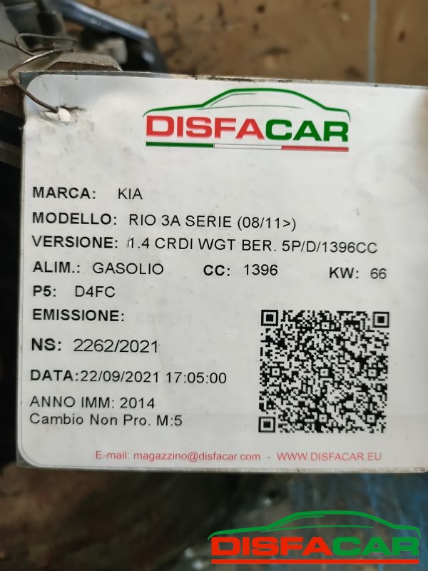 Cambio usato Kia Rio 3A SERIE 2011, codice wew6 – foto 10 di 11