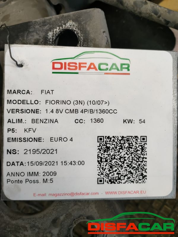 Assale posteriore usato Fiat Fiorino 2007, codice KFV – foto 9 di 9