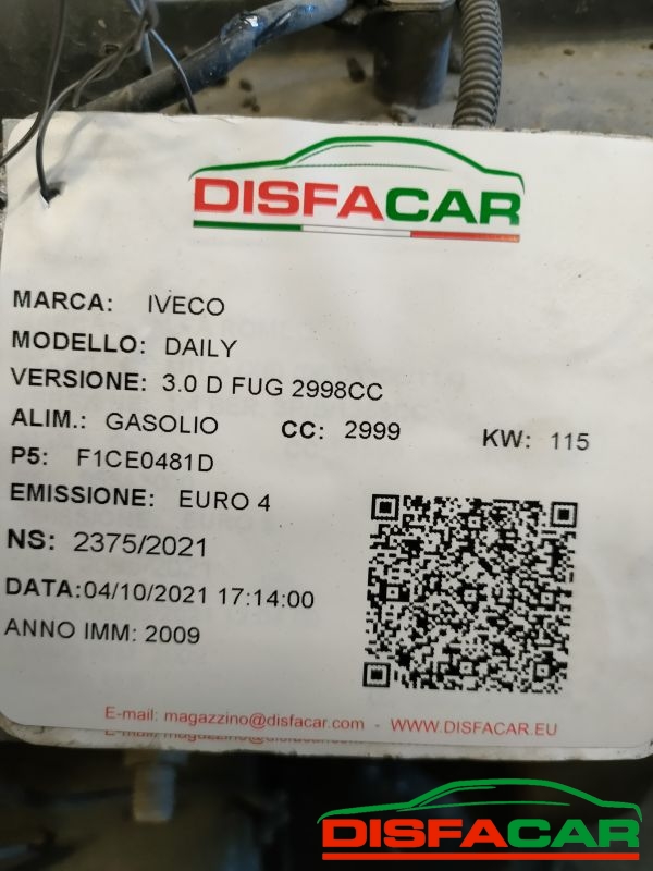 Telaietto anteriore usato Iveco DAILY 2009, codice F1CE0481D – foto 12 di 12