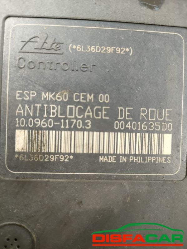 Centralina ABS usata Peugeot 207 2006, codice 10.0206-0253.4 – foto 9 di 9