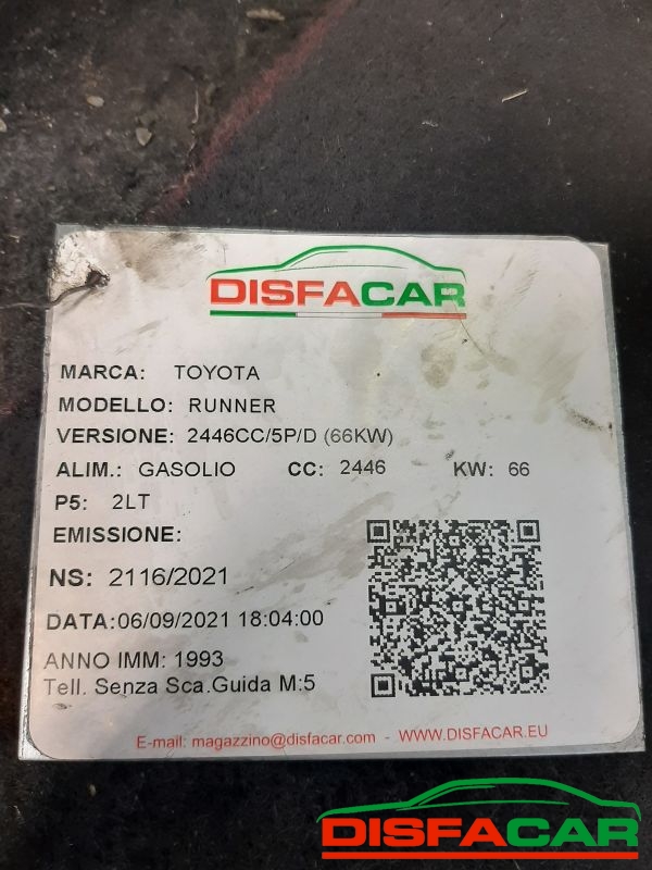 Assale anteriore con differenziale 4x4 usato Toyota RUNNER (SOLO DIFFERENZIALE) 1993, codice gl-5 – foto 14 di 14