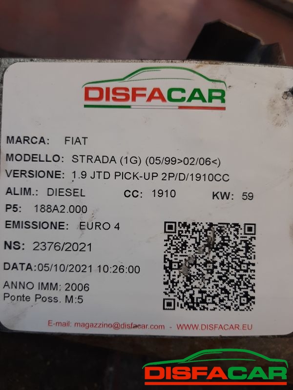 Assale posteriore usato Fiat Strada 1999, codice 188A2.000 – foto 9 di 9