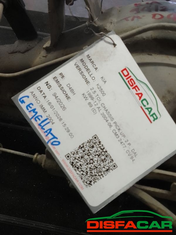 Differenziale posteriore usato Kia K2500 (SENZA BALESTRE E AMMORTIZZATORI 2003, codice D4BH – foto 13 di 13