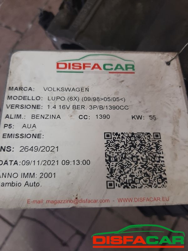 Cambio usato Volkswagen Lupo Polo 1998, codice 001321107b – foto 12 di 13