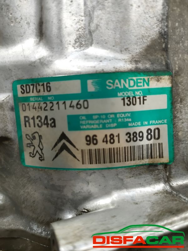 Compressore clima usato Peugeot 407 2004, codice 1301f – foto 3 di 10