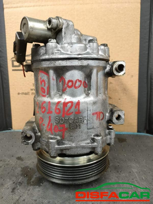 Compressore clima usato Peugeot 407 2004, codice 1301f – foto 7 di 10