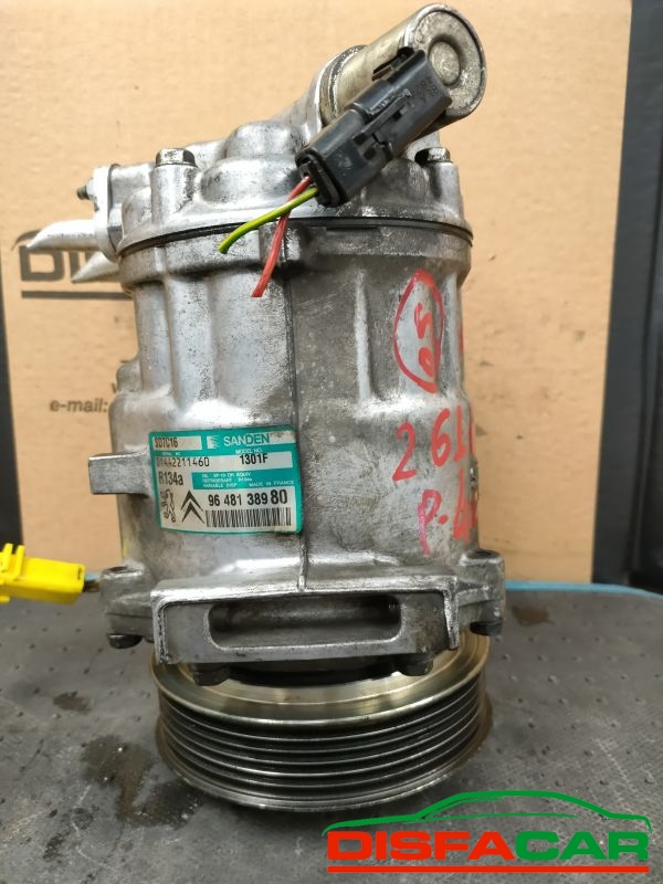 Compressore clima usato Peugeot 407 2004, codice 1301f – foto 4 di 10