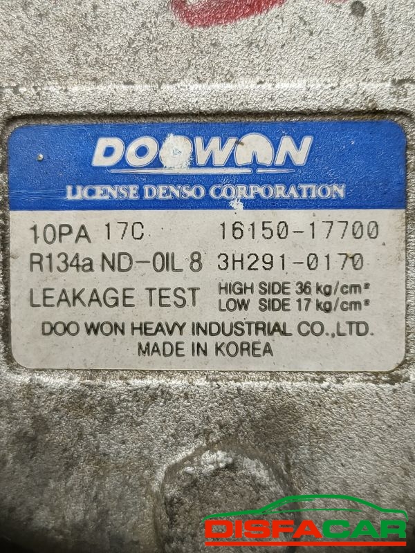 Compressore clima usato Kia Sorento 1A SERIE 4x4 2002, codice 16150-1770 – foto 3 di 10