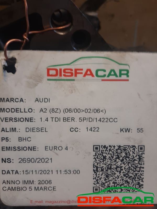 Cambio usato Audi A2 2000, codice gpk – foto 11 di 12