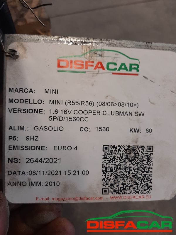 Telaietto anteriore usato MINI Cooper Clubman (R55/R56) 2006, codice 9HZ – foto 13 di 13