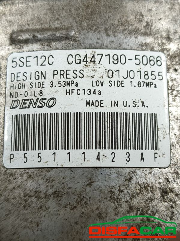 Compressore clima usato Dodge Caliber 2006, codice cg447190-5066 – foto 3 di 10