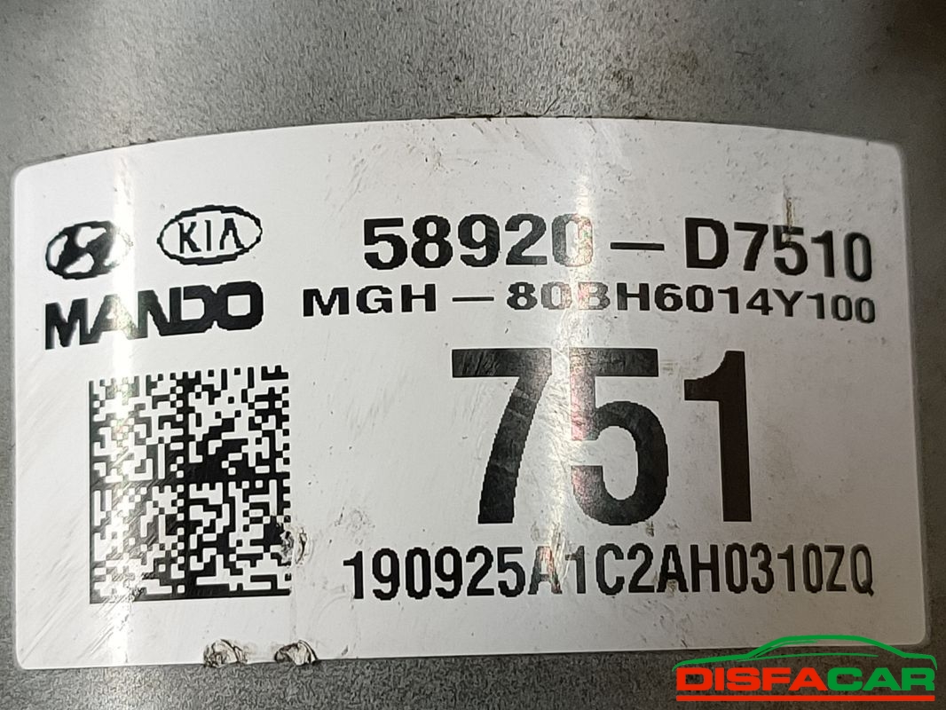 Centralina ABS usata Hyundai Tucson 3A SERIE 2WD M/T 2015, codice 58920-d7510 – foto 3 di 10