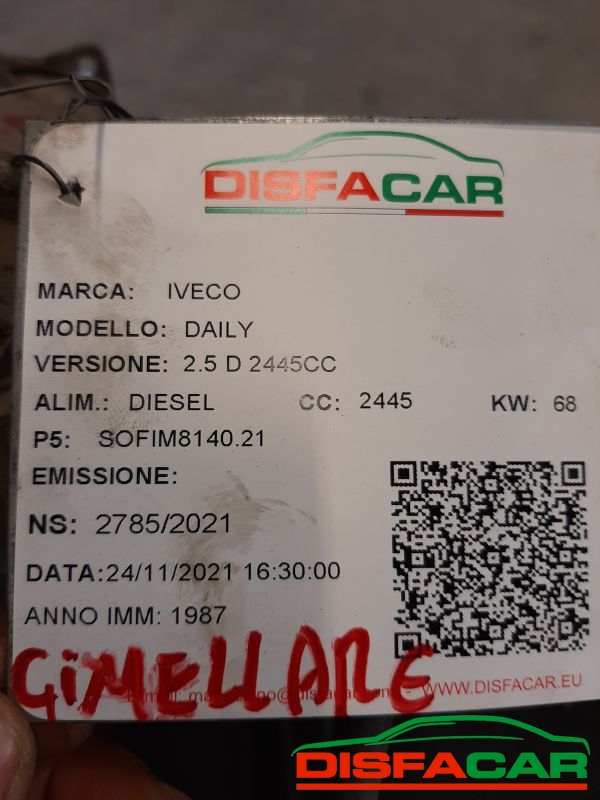 Differenziale posteriore usato Iveco DAILY Gemellare FLANGIA quadrata 1987, codice 8140.21 – foto 11 di 11