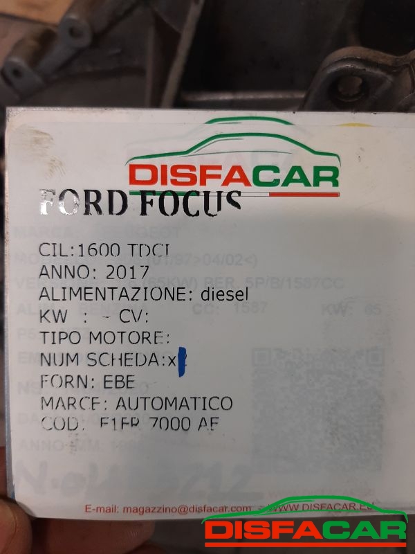 Cambio usato Ford Focus AUTOMATICO 2017, codice f1fr-7000-ae – foto 9 di 10