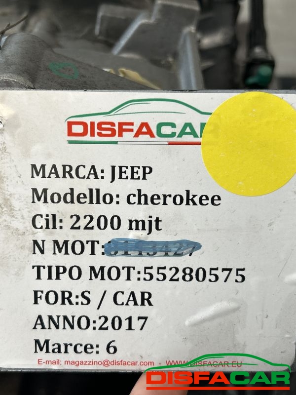 Cambio usato Jeep Cherokee 4X4 (SENZA RIDUTTORI) 2016, codice c635.6.35.25 – foto 11 di 12