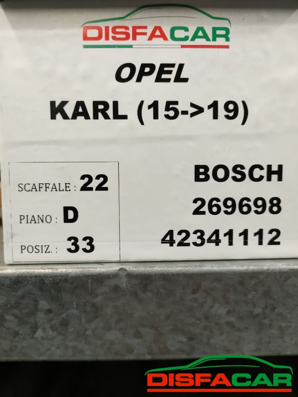 Centralina abs Opel Karl 2015 – pezzo 1