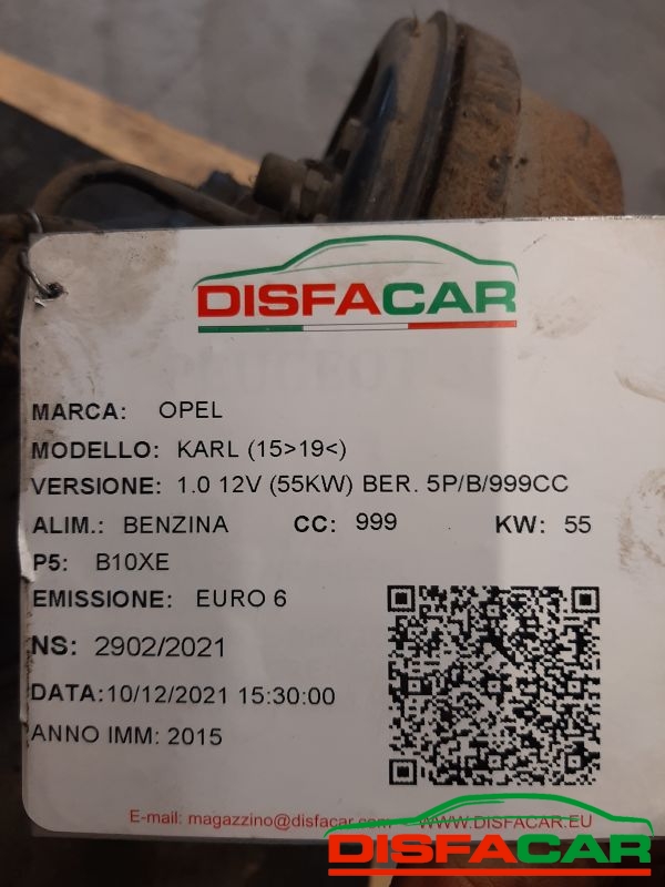 Assale posteriore usato Opel Karl 2015, codice B10XE – foto 7 di 7