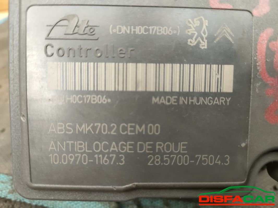 Centralina ABS usata Citroën C3 2A SERIE 2005, codice 10.0207-0200.4 – foto 4 di 10