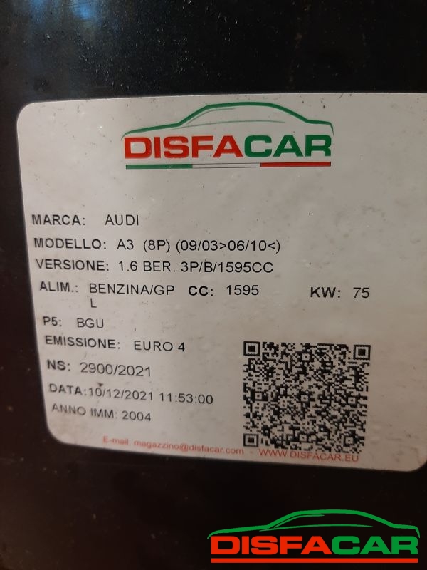 Lamierati usati Audi A3 MUSO (MANCA PARAFANGO SX VENDUTO) 2003 – foto 12 di 12