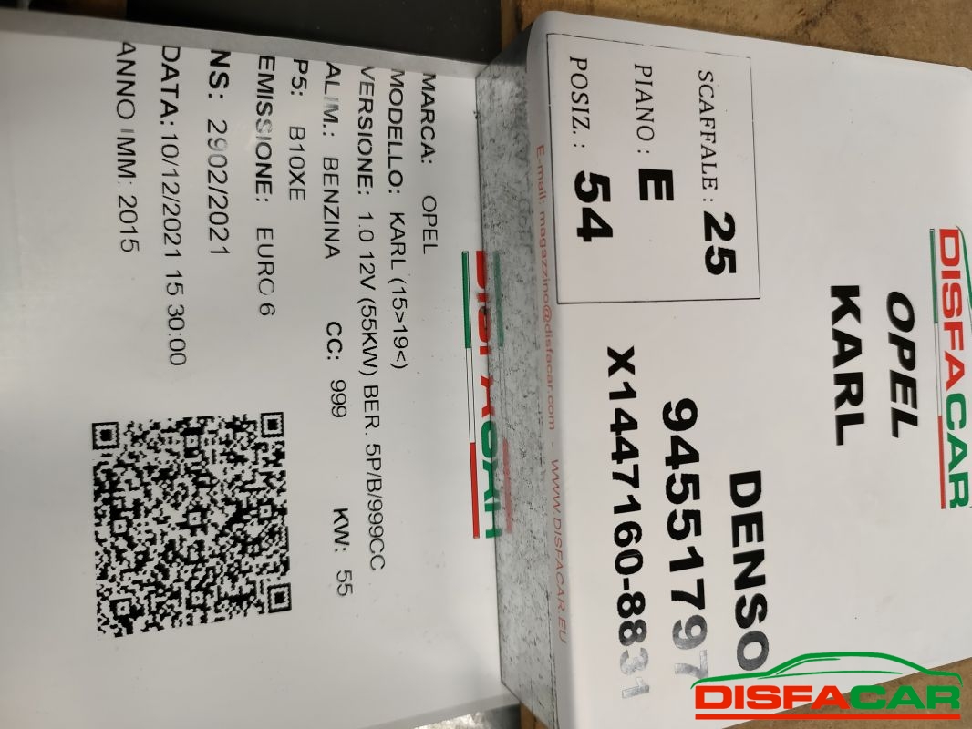 Compressore clima usato Opel Karl 2015, codice 94551797 – foto 11 di 11