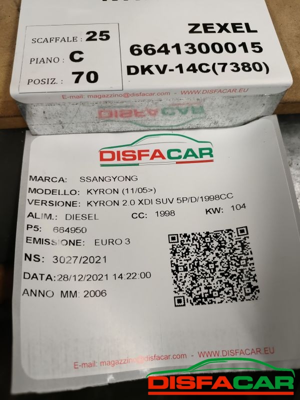 Compressore clima usato Ssangyong Kyron ACTYON 2005, codice 6641300015 – foto 11 di 11
