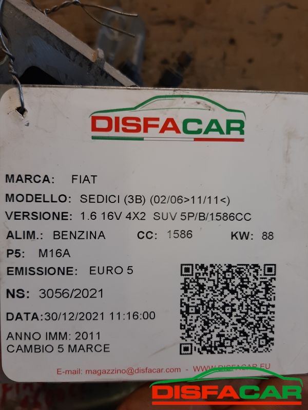 Cambio usato Fiat Sedici 4x2 2006, codice zl3 – foto 9 di 10