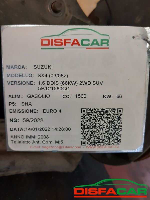 Telaietto anteriore usato Suzuki SX4 2006, codice 9HX – foto 12 di 12