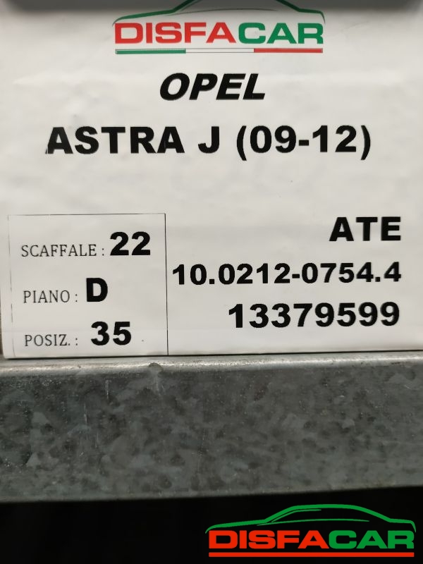 Centralina abs Opel Astra 2009 – pezzo 1