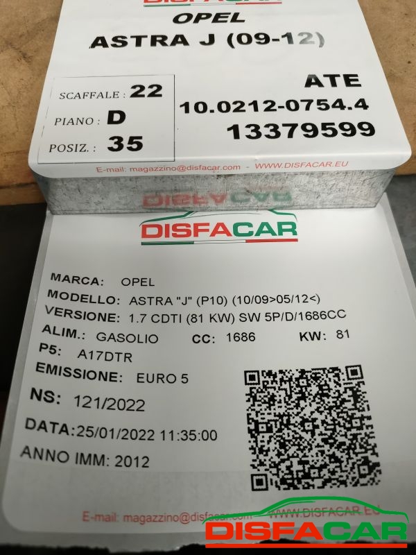 Centralina ABS usata Opel Astra J 2009, codice 10.0212-0754.4 – foto 11 di 11