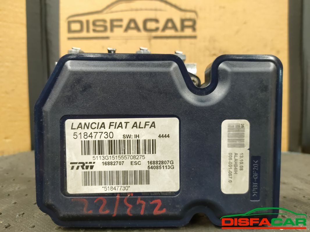 Centralina ABS usata Lancia Delta 3A SERIE 2011, codice 51847730 – foto 9 di 10