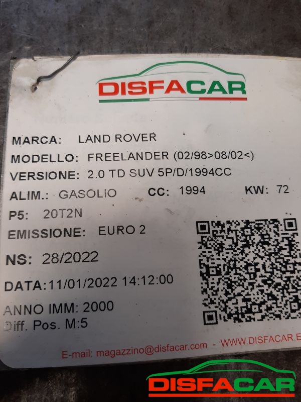 Differenziale posteriore usato Land Rover Freelander 1998, codice 47156 – foto 7 di 7