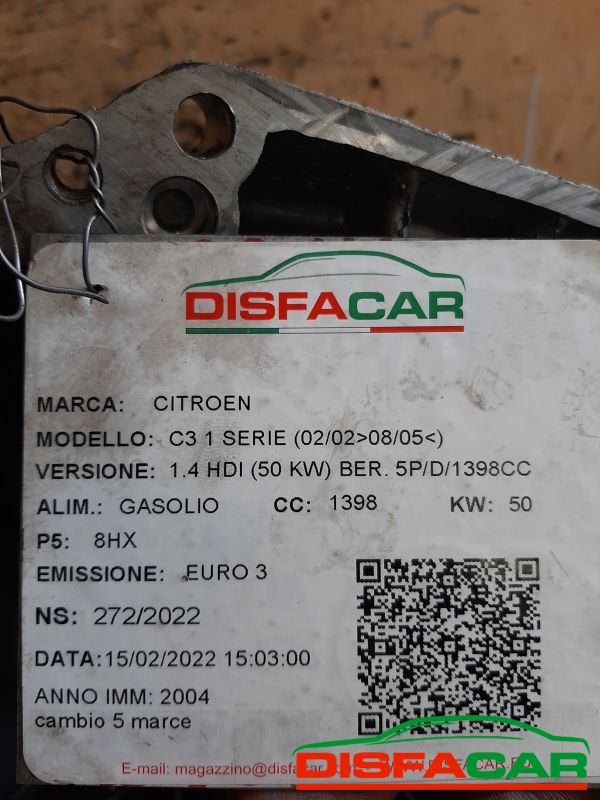 Cambio usato Citroën C3 1ª serie 2002, codice 20cp67 – foto 9 di 10