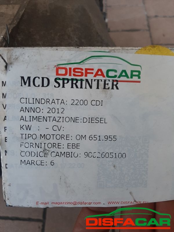 Cambio usato Mercedes Benz Sprinter 3.5 T 2012, codice 906-260-51-00 – foto 10 di 11